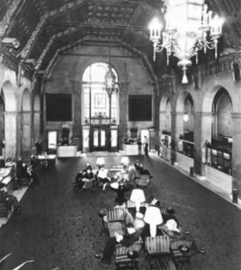 Die Lobby des "Biltmore Hotel"