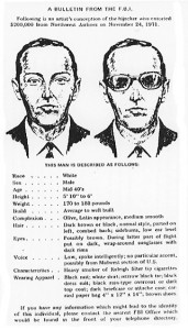 D.B. Cooper - FBI Fahndungsplakat