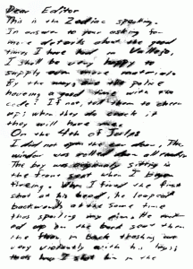 Zodiac Killer - Brief 7.8.1969