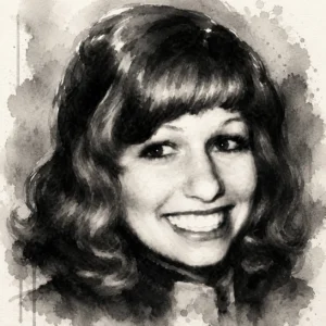 Aquarell von Arlis Perry (Porträt)
