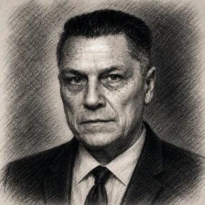 Zeichnung von Jimmy Hoffa (Porträt, 1971)