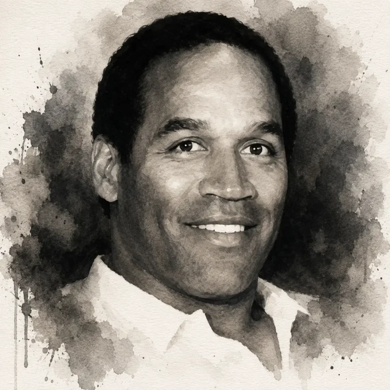 Aquarell von O. J. Simpson (Porträt)