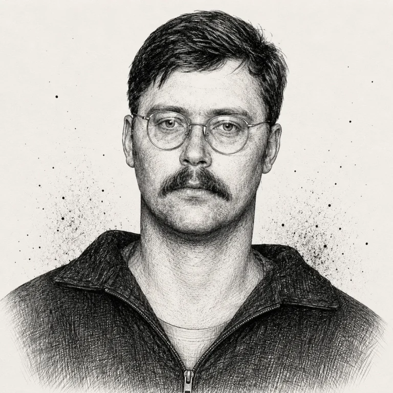 Tuschezeichnung von Edmund Kemper (Porträt)