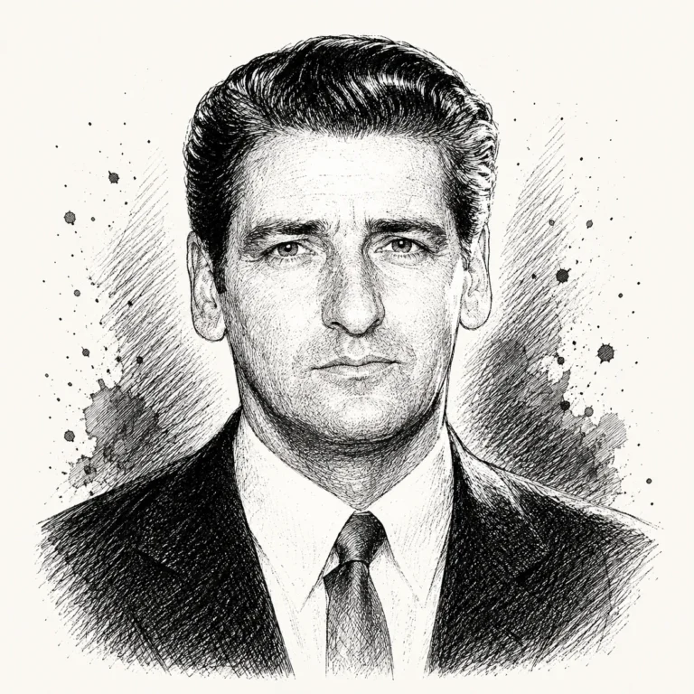 Tuschezeichnung von Albert DeSalvo (Porträt 1965)