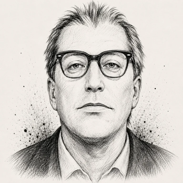 Tuschezeichnung vom Frankford Slasher nach Phantombild