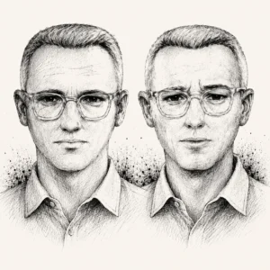 Tuschezeichnung von Phantombild des Zodiac Killer