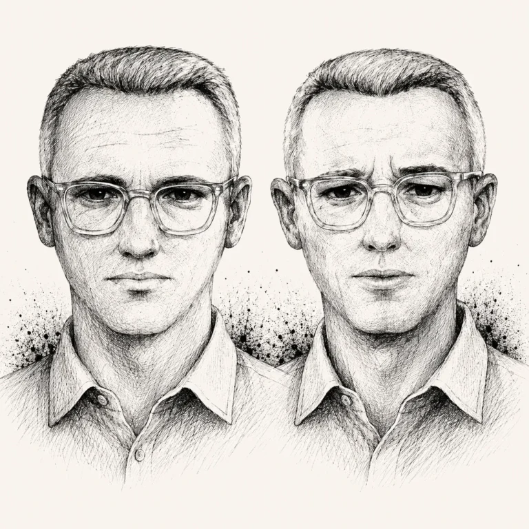 Tuschezeichnung von Phantombild des Zodiac Killer
