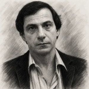 Zeichnung von Henry Hill (Porträt nach Polizeifoto)