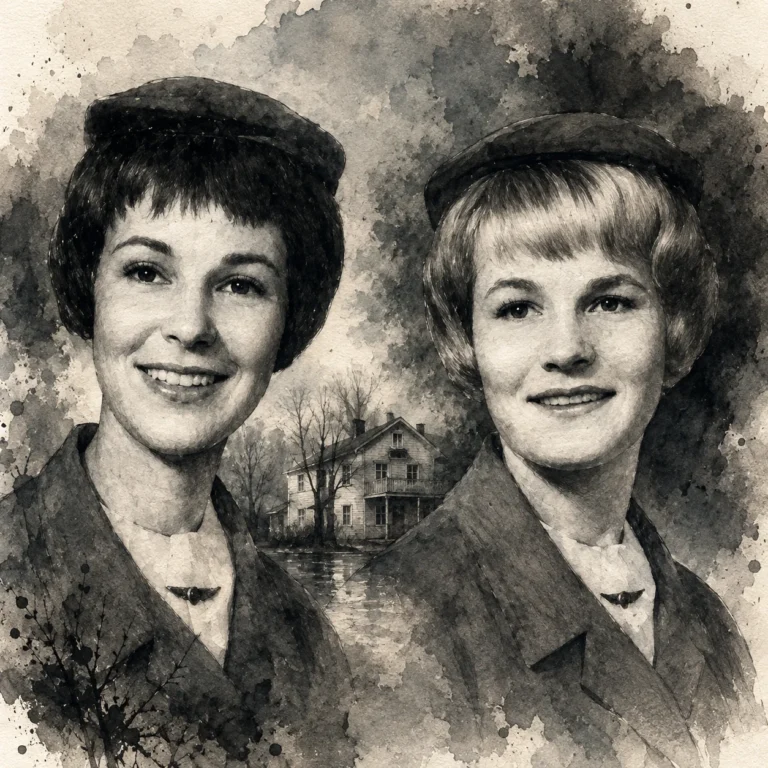 Porträts Lonnie Trumbull (links) und Lisa Wick (rechts) in der Dienstuniform von United Airlines
